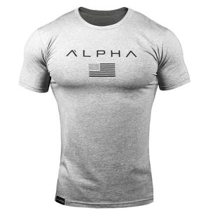Alpha Flag Athleti-Fit™ Tee - Grey/Black